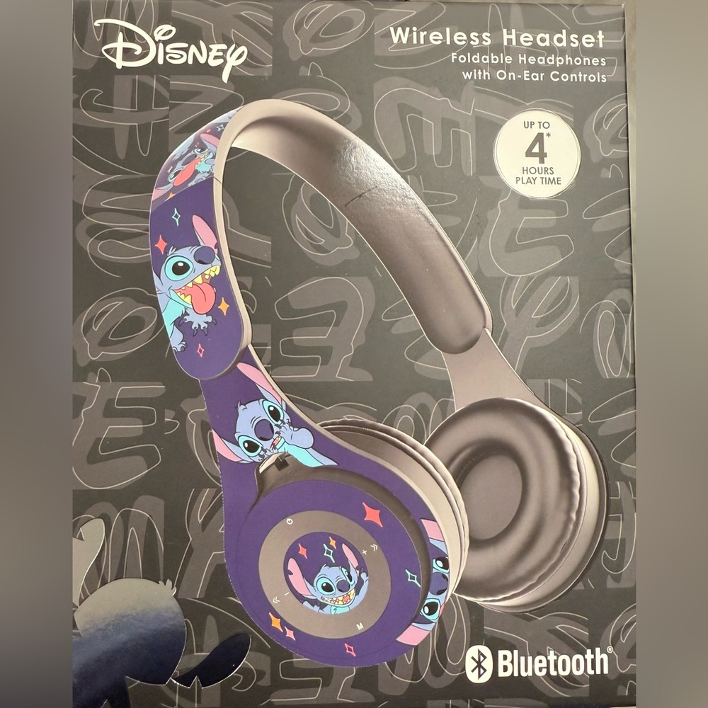 Disney Lilo & Stitch Bluetooth Over-Ear Headphones, Wireless Foldable Headset...